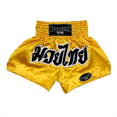 MT02YG Muay Thai Shorts YELLOW-GOLD CLASSIC
